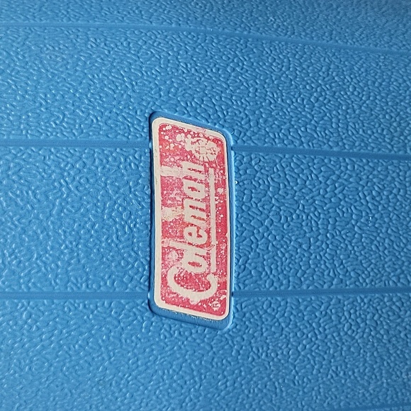 Vintage Coleman Water Jug 2 Blue Camping Picnic With handle Portable gallons rar - Picture 3 of 8